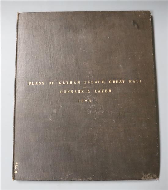 ELTHAM: Dunnage, H. and Laver, C. - Plans, Elevations Sections, Details and Views of The Great Hall of The Royal Palace of